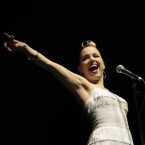 Imelda May wows the crowd from the main stage on Saturday.