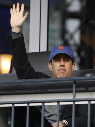 'You don't say hello?' Comedian Jerry Seinfeld is an avid Mets fan. Just like John Riordan.