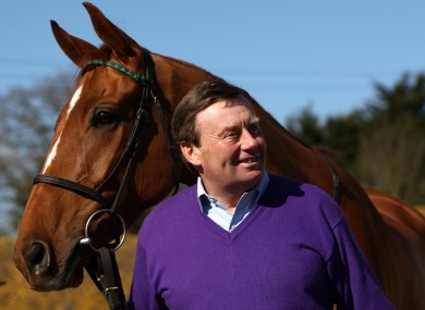 Trainer Nicky Henderson with Punchestowns.