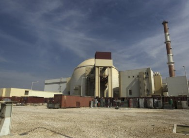 The reactor building of Iran's Bushehr nuclear power plant.