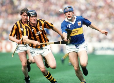 John Leahy in full flight in the 1991 final against Kilkenny.