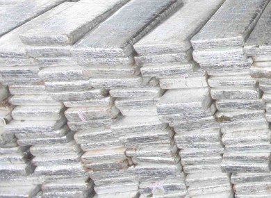 File photo of packages of smuggled cocaine