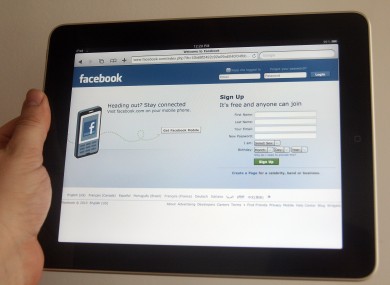 iPad users have been accessing Facebook through the tablet's web browser.