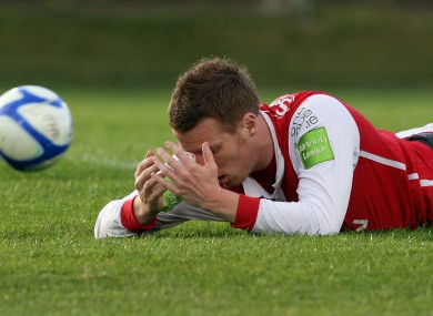 St Patrick's Athletic man Athletic Daniel North.