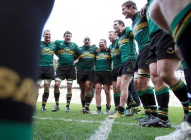 Dublin bound: Northampton Saints.