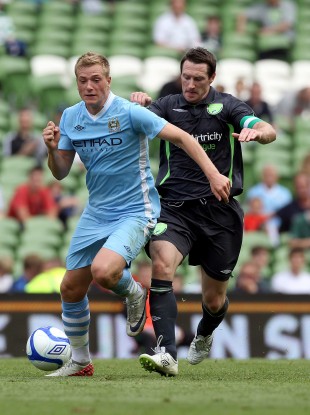 John Guidetti (left) with Barry Molloy