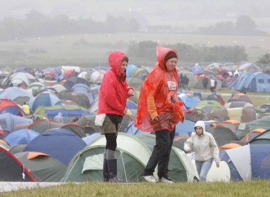 Soaked to the bone and sleeping in a tent at racecourse? Must be Oxegen...