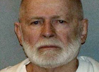 A booking photo of Bulger after his arrest last month