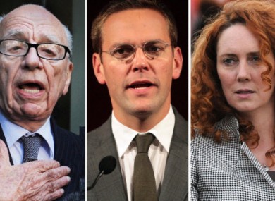 Rupert Murdoch, James Murdoch and Rebekah Brooks all appear before the House of Commons Select Committee today