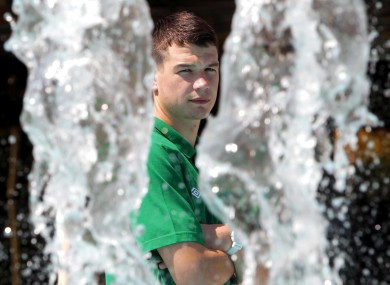 Ireland's Declan Walker in Bucharest.