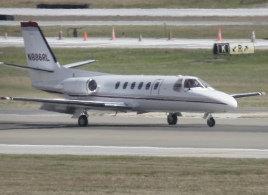 A Cessna Citation jet, similar to that used by AeroMedevac Ireland.