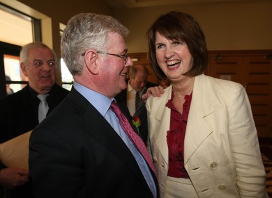 Eamon Gilmore and Joan Burton (File photo)
