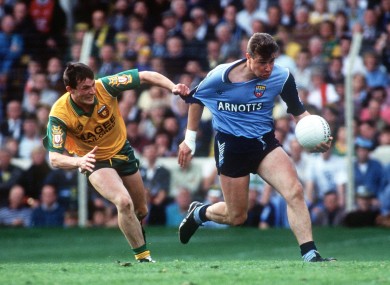 JJ Doherty gets to grips with Charlie Redmond in 1992