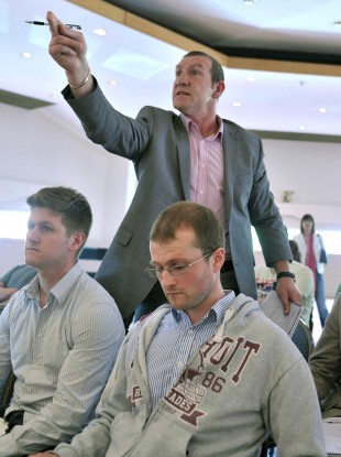 Martin Rogan during yesterday's Tyson Fury press conference in Belfast.