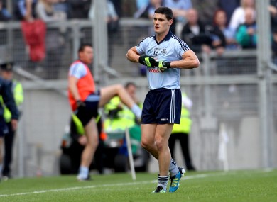 A disappointed Connolly makes his way to the sideline following yesterday's red card.