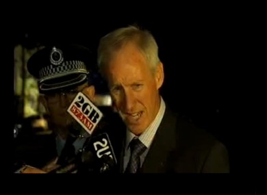 Investigators speak to the media following the girl's release.