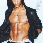 Soccer player Oguchi Onyewu showed off his abs for GQ.