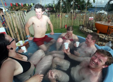 Soaking up the atmosphere on day one of Electric Picnic 2011.
