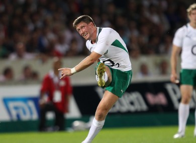 O'Gara hopes to end his last World Cup on a high note.