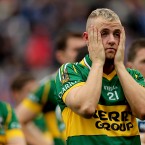Barry John Keane looking dejected after the game.