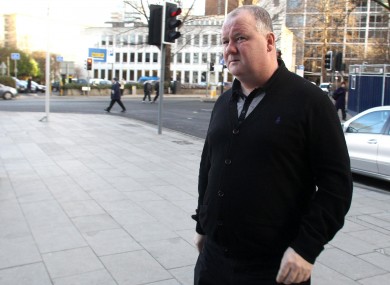 A file picture of Wayne Rooney Snr outside Manchester Civil Court.