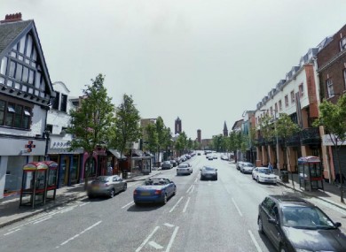 General view of Bradbury Place, where the bomb was planted