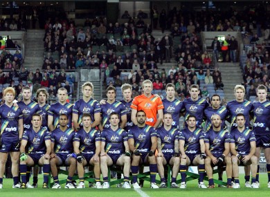 The Australian team for last year's second International Series test.