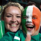 Ireland fans after the game.