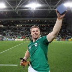 Man-of-the-match Sean O'Brien celebrates.