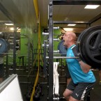 Paul O'Connell does some weight training in Wellington.
(INPHO/Dan Sheridan)