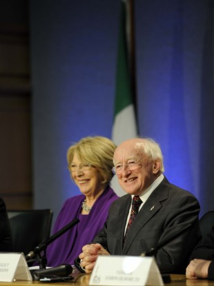 Michael D Higgin - the ninth President of the Republic of Ireland