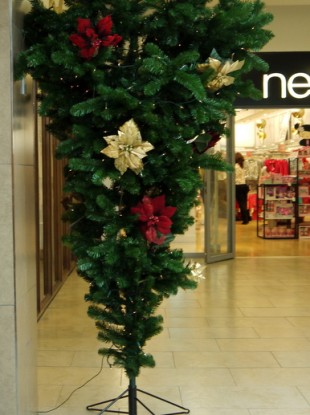 The best upside-down Christmas tree you'll see in Ireland today - courtesy of the Quayside Shopping Centre, Sligo...