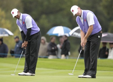 Woods and Stricker had a highly successful partnership at the Presidents Cup two years ago.