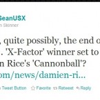 @SeanUSX thinks it is the end of the world