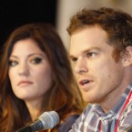This one is awkward. 

Michael C. Hall plays the title role on Showtime's Dexter, while his ex-wife Jennifer Carpenter plays his sister Debra.

(AP Photo/Denis Poroy)