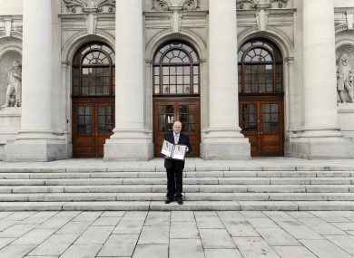 Michael Noonan presenting the Budget folio earlier today