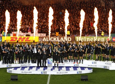 Scenes from this year's World Cup final in Auckland.