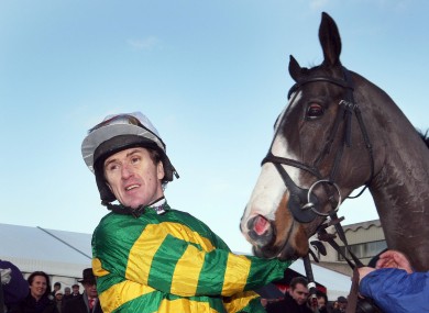 Tony McCoy with Synchronised, days before breaking ribs at Taunton