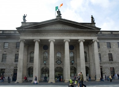 The GPO on Dublin's O'Connell Street. Jessica Mooney was last seen in the area on Monday. (File photo)