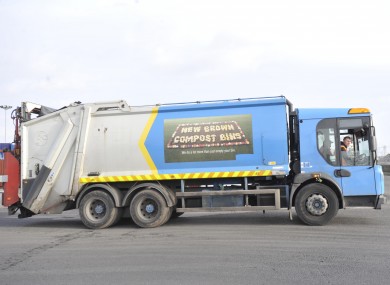 A Greyhound Waste truck in Clondalkin Industrial Estate