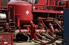 A worker at a fracking site in Colorado in the United States (File photo)
