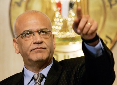 Palestinian negotiator Saeb Erakat