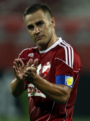 World Cup winner winner Cannavaro playing for Al Ahli in Dubai.