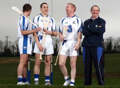 Waterford hurlers, Tony Browne, Shane O'Sullivan, John Mullane and manager Michael Ryan yesterday.