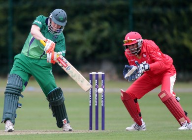 Niall O'Brien in action for Ireland against Canada last year