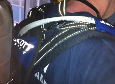 One of the sets in question, with ice visible on air tubing.