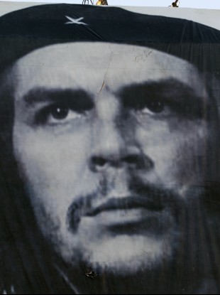The iconic image of Che Guevara by Cuban photographer Alberto Korda that was used by Jim Fitzpatrick for his portrait in 1968.