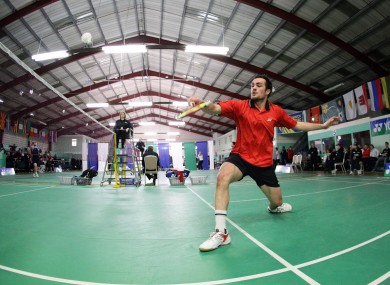 Scott Evans, in action at last year's YONEX Irish International