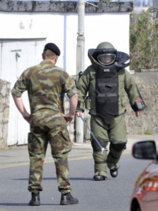 Members of the Defence Forces bomb disposal team (File photo)