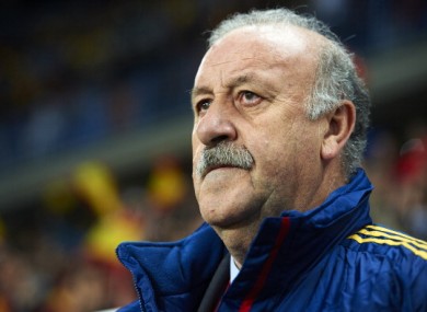 Spain boss Vincente Del Bosque.